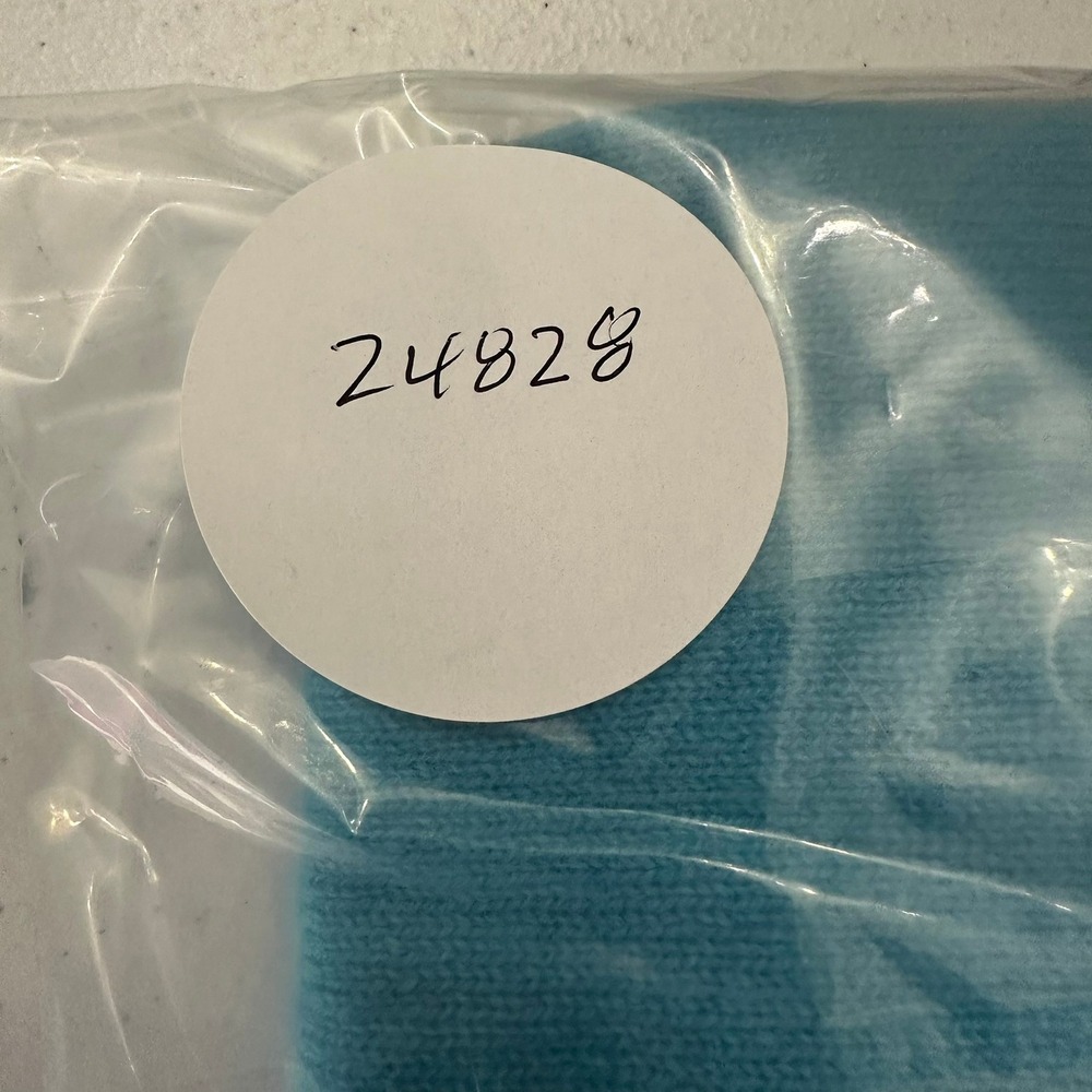 Alex Marie Womens Preppy Quiet Luxury Cashmere Sweater Sz L Turquoise Minimalist - Picture 7 of 7